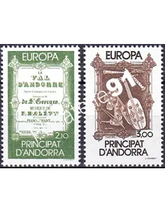 Andorre Français n° 339 à 340, Europa 1985, collection timbre europe