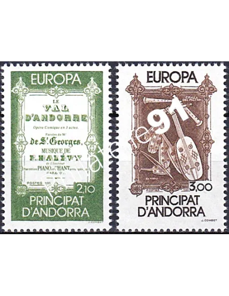 Andorre Français n° 339 à 340, Europa 1985, collection timbre europe
