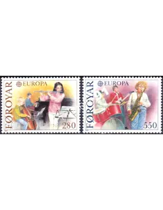 Timbre de FÉROÉ n° 110 à 111, Europa 1985, collection timbres europe