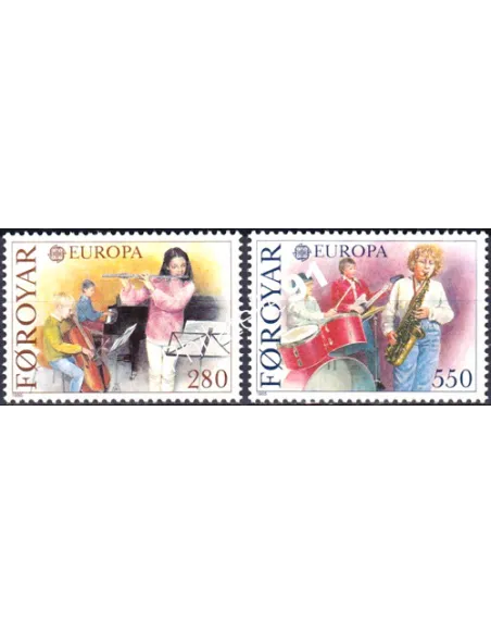 Timbre de FÉROÉ n° 110 à 111, Europa 1985, collection timbres europe