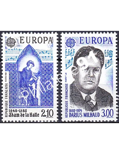 France, n° 2366 à 2367, Europa 1985, collection timbres France