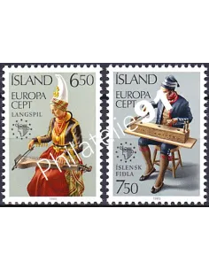 Islande, n° 585 à 586, Europa 1985, collection timbres europe