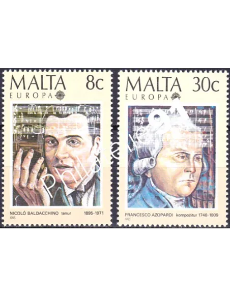Malte, n° 707 à 708, Europa 1985, collection timbres europe