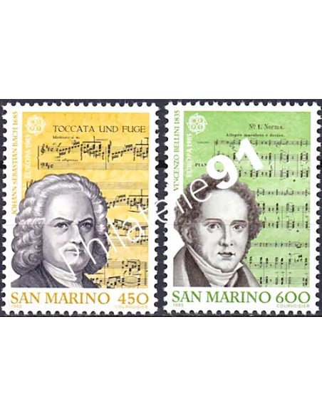 Saint-Marin, n° 1107 à 1108, Europa 1985, collection timbres europe