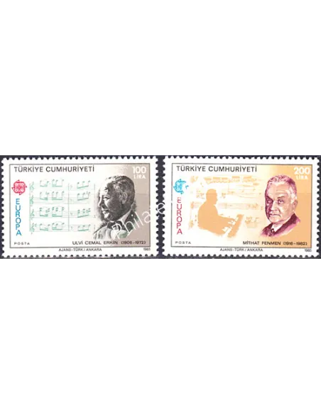 Turquie, n° 2462 à 2463, Europa 1985, collection timbres europe