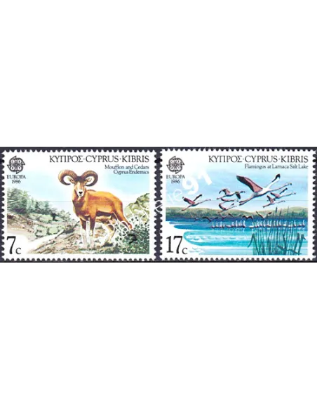 Chypre , n° 651 à 652, EUROPA 1986, collection timbre Europe