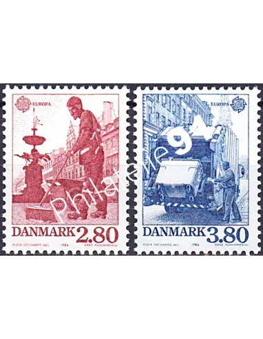 Danemark, n° 881 à 882, EUROPA 1986, collection timbre Europe