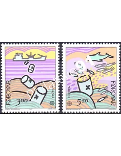 Féroé, n° 128 à 129, EUROPA 1986, collection timbre Europe