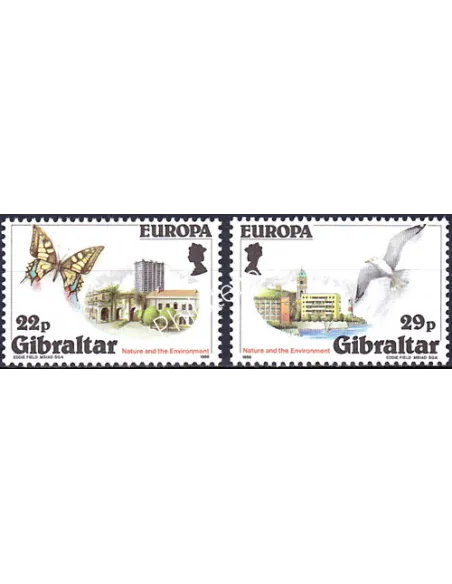 Gibraltar, n° 513 à 514, EUROPA 1986, collection timbre Europe