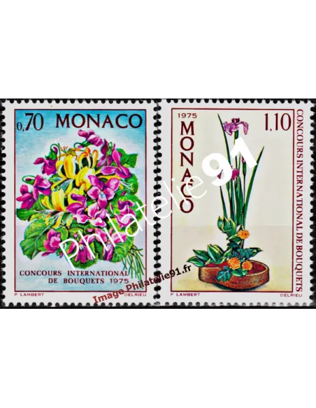 MONACO - n°  984 à 985 - Concours international de bouquets