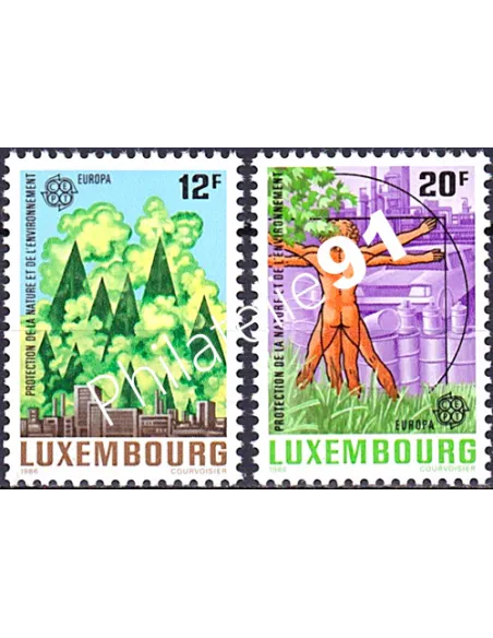 Luxembourg, n° 1101 à 1102, EUROPA 1986, collection timbre Europe