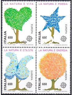 Italie, n° 1700 à 1703, EUROPA 1986, collection timbre Europe