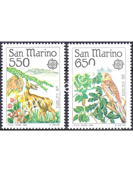 Saint-Marin, n° 1133 à 1134, EUROPA 1986, collection timbre Europe