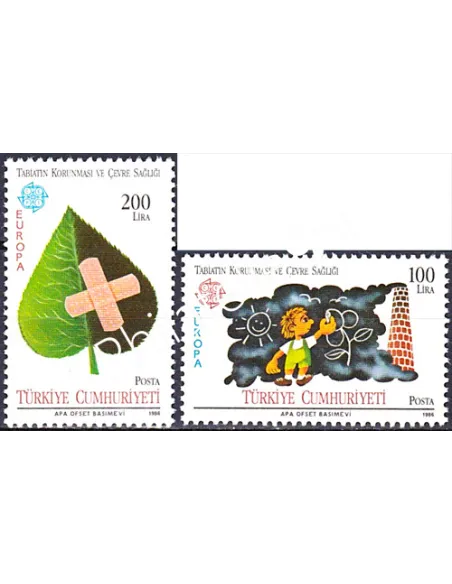 Turquie, n° 2494 à 2495, Europa 1986, collection timbres europe