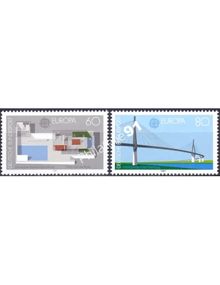 Allemagne, RFA, n° 1153 à 1154, EUROPA 1987, collection timbre Europe
