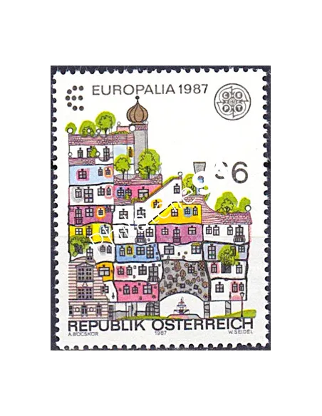 Autriche, n° 1705, EUROPA 1987, collection timbre Europe