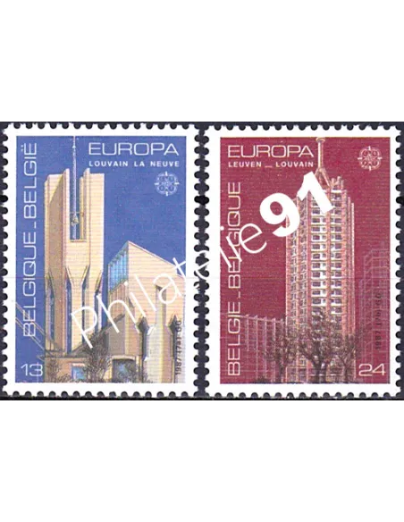 Belgique, n° 2251 à 2252, EUROPA 1987, collection timbre Europe