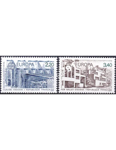 France, n° 2471 à 2472, Europa 1987, collection timbres France