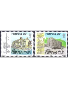 Gibraltar, n° 530 à 531, EUROPA 1987, collection timbre Europe