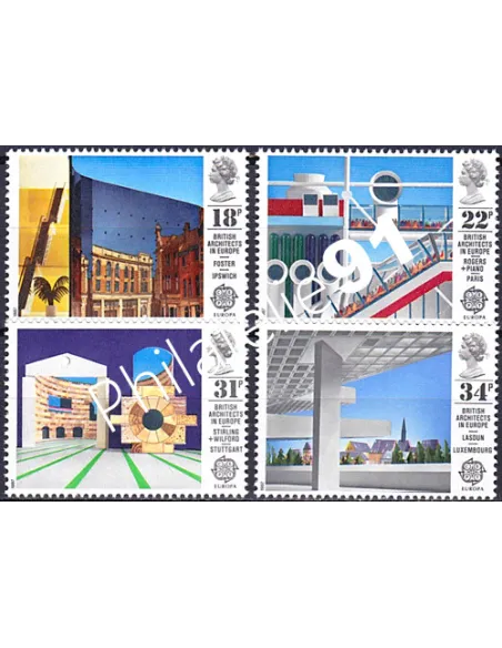Grande-Bretagne, n° 1266 à 1269, EUROPA 1987, collection timbre Europe