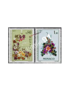 MONACO - n° 1076 à 1077 - Concours international de bouquets