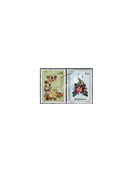MONACO - n° 1076 à 1077 - Concours international de bouquets