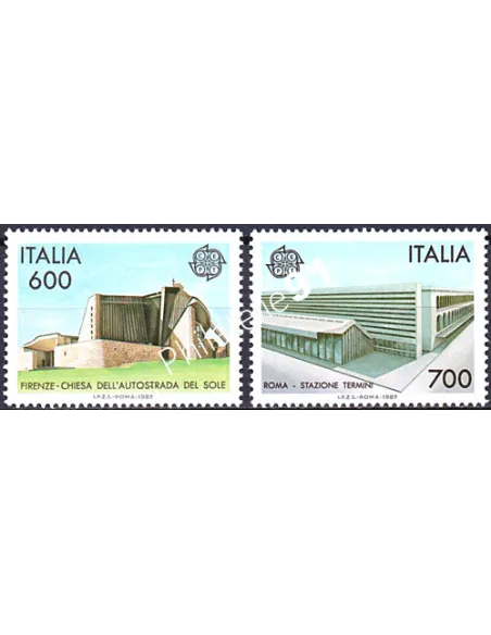 Italie, n° 1742 à 1743, EUROPA 1987, collection timbre Europe