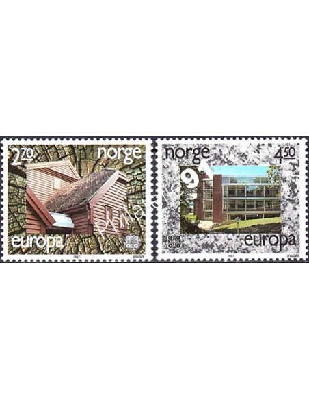 Norvège, n° 921 à 922, EUROPA 1987, collection timbre Europe
