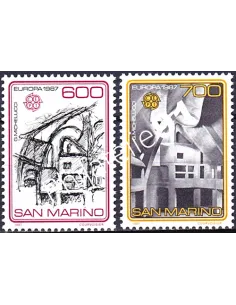 Sain-Marin, n° 1148 à 1149, EUROPA 1987, collection timbre Europe