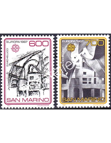 Sain-Marin, n° 1148 à 1149, EUROPA 1987, collection timbre Europe