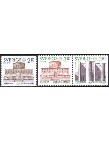 Suède, n° 1410 à 1412, EUROPA 1987, collection timbre Europe