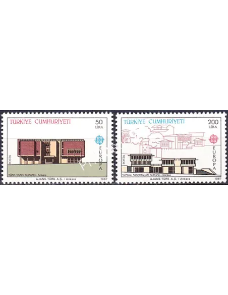 TURQUIE, n° 2533 à 2534, EUROPA 1987, collection timbre Europe