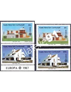 Chypre Turc, n° 188 à 191, EUROPA 1987, collection timbre Europe