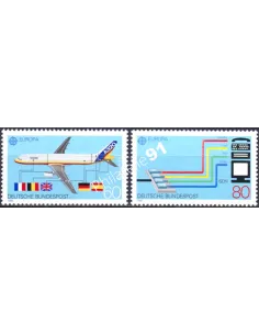 Allemagne, RFA, n° 1199 à 1200, EUROPA 1988, collection timbre Europe