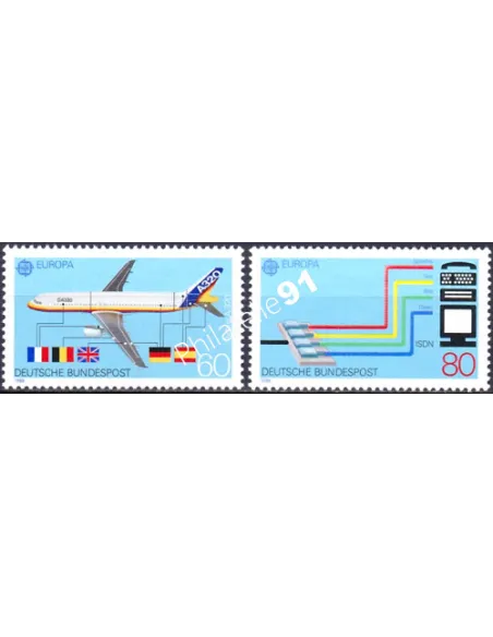 Allemagne, RFA, n° 1199 à 1200, EUROPA 1988, collection timbre Europe