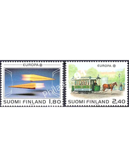 Finlande, n° 1015 à 1016, EUROPA 1988, collection timbre Europe