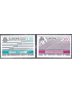 France, n° 2531 à 2532, Europa 1988, collection timbres France
