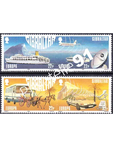 Gibraltar, n° 555 à 558, EUROPA 1988, collection timbre Europe