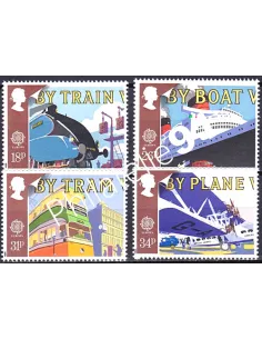 Grande-Bretagne, n° 1311 à 1314, EUROPA 1988, collection timbre Europe