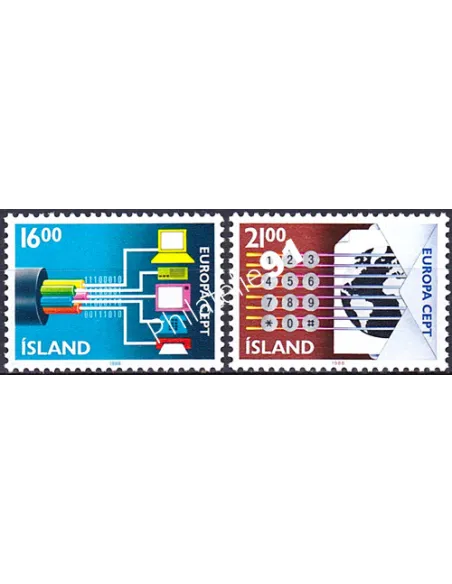 Islande, n° 635 à 636, EUROPA 1988, collection timbre Europe
