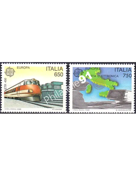 Italie, n° 1775 à 1776, EUROPA 1988, collection timbre Europe