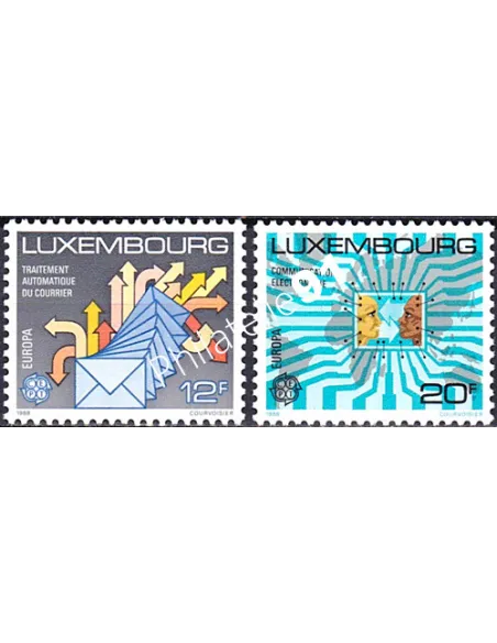 Luxembourg, n° 1149 à 1150, EUROPA 1988, collection timbre Europe
