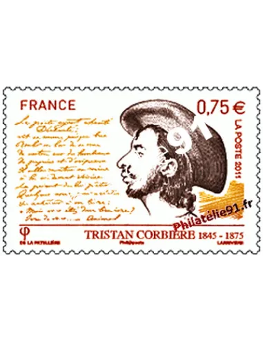 Timbre de France n° 4536 - Tristan Corbière, poète