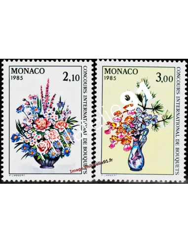 MONACO - n° 1448 et 1449 - Concours international de bouquets