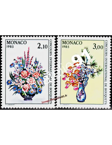 MONACO - n° 1448 et 1449 - Concours international de bouquets