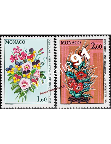 MONACO - n° 1398 et 1399 - Concours international de bouquets