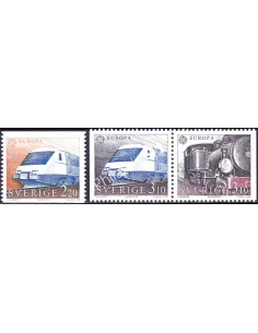 Suède, n° 1477 à 1479, EUROPA 1988, collection timbre Europe