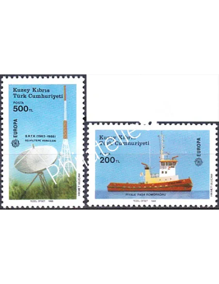 Chypre Turc, n° 208 à 209, EUROPA 1988, collection timbre Europe