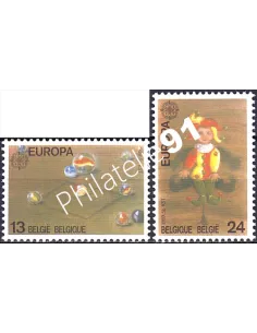 Belgique, n° 2323 à 2324, EUROPA 1989, collection timbre Europe