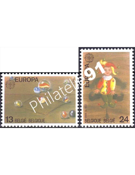 Belgique, n° 2323 à 2324, EUROPA 1989, collection timbre Europe